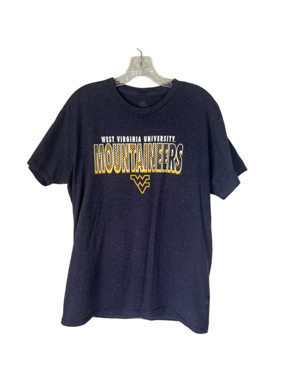 Knights Apparel WVU West Virginia Mountaineers Tshirt Mens Large Blue Fanwear